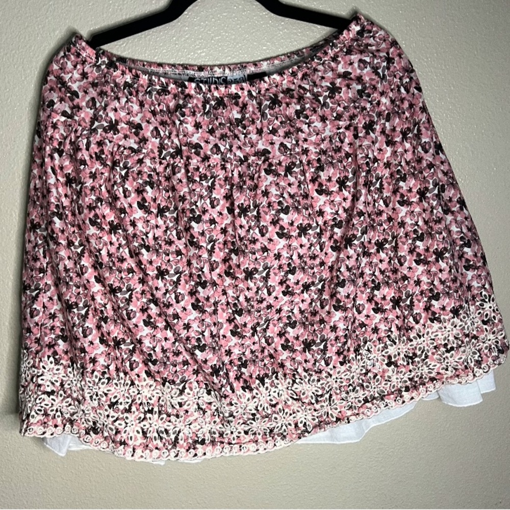 Studio 253 Floral Pink Skirt  size‎ medium dance fairy whimsical coquette